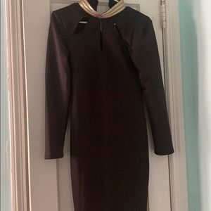 Black turtleneck dress